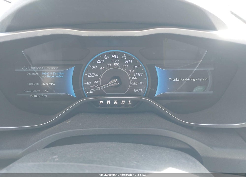 2013 FORD C-MAX HYBRID SE VIN: 1FADP5AU2DL536289