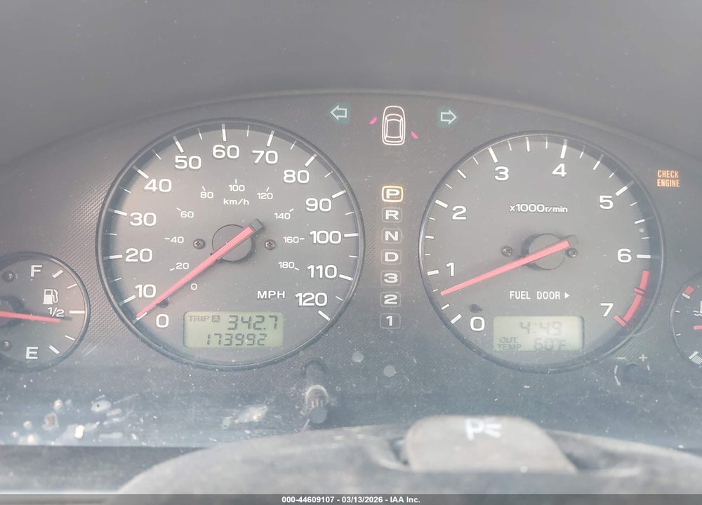 2002 SUBARU OUTBACK LIMITED VIN: 4S3BH686527628210