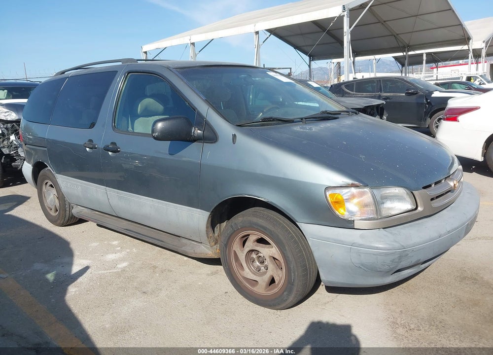 2000 TOYOTA SIENNA LE VIN: 4T3ZF13C4YU207290