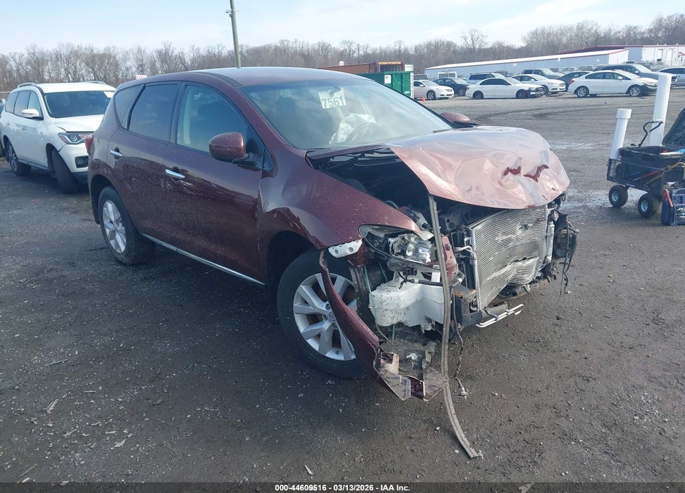 2011 NISSAN MURANO S VIN: JN8AZ1MW7BW185439