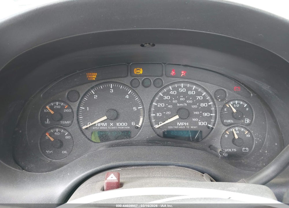 2003 CHEVROLET S-10 VIN: 1GCCS19X038235324
