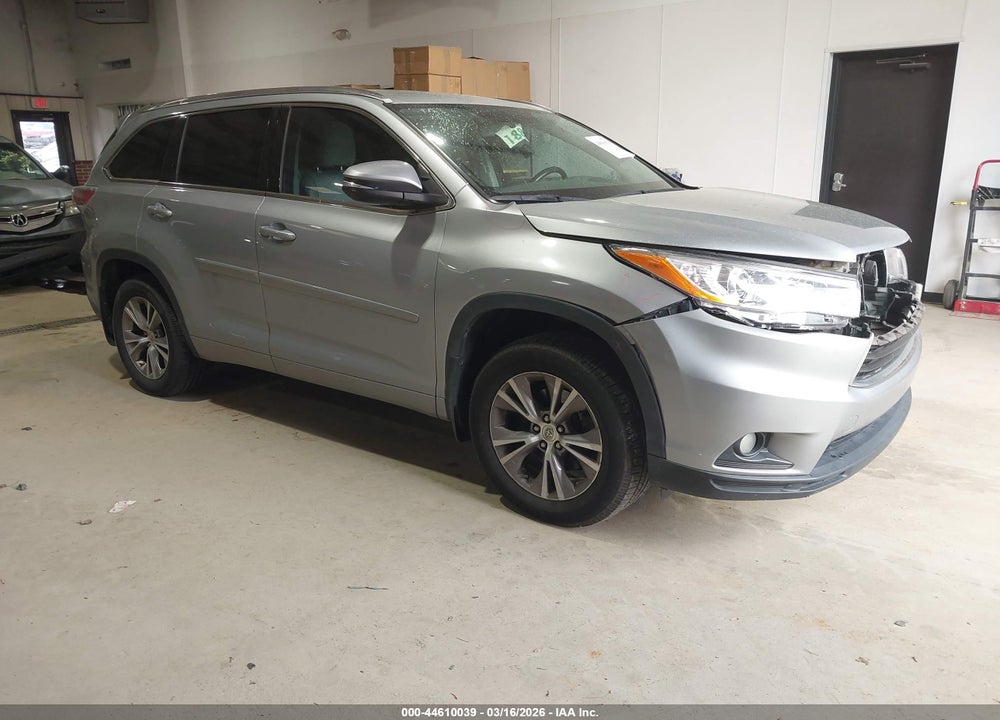 2014 TOYOTA HIGHLANDER XLE V6 VIN: 5TDJKRFHXES026738