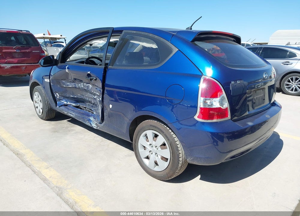 2008 HYUNDAI ACCENT GS VIN: KMHCM36C48U063218
