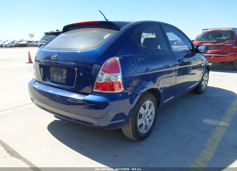 2008 HYUNDAI ACCENT GS VIN: KMHCM36C48U063218