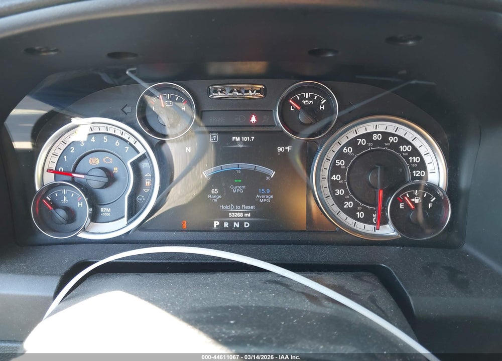 2021 RAM 1500 CLASSIC WARLOCK  4X2 6'4 BOX VIN: 1C6RR6GG0MS503872