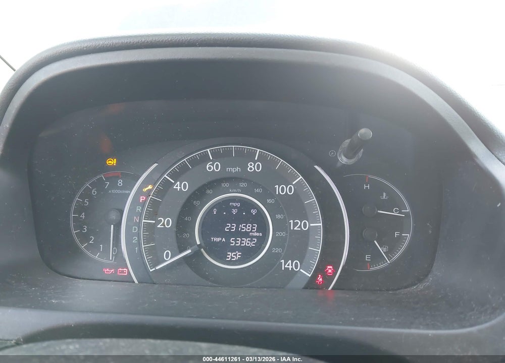 2013 HONDA CR-V LX VIN: 5J6RM4H37DL038857