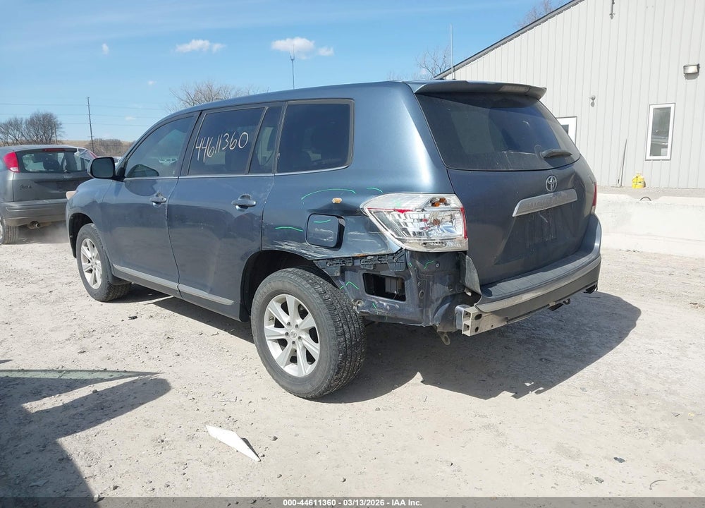 2012 TOYOTA HIGHLANDER VIN: 5TDZA3EHXCS020410