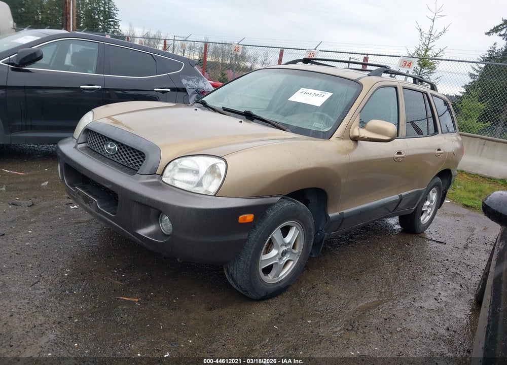 2004 HYUNDAI SANTA FE GLS VIN: KM8SC13D24U766228