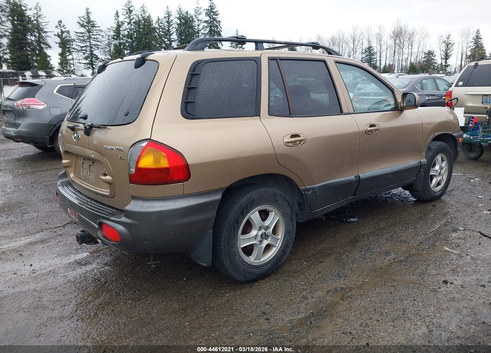 2004 HYUNDAI SANTA FE GLS VIN: KM8SC13D24U766228