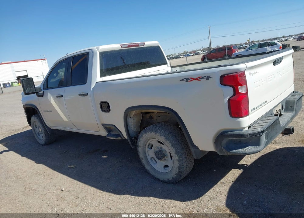 2023 CHEVROLET SILVERADO 2500HD 4WD  STANDARD BED WT VIN: 1GC5YLEY0PF165990