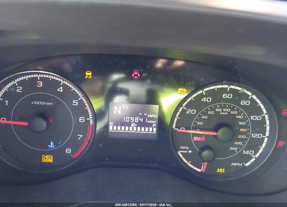 2017 SUBARU IMPREZA 2.0I PREMIUM VIN: 4S3GKAB64H3623275