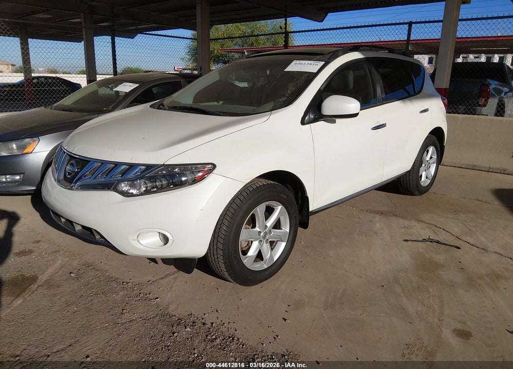 2010 NISSAN MURANO SL VIN: JN8AZ1MU6AW016106