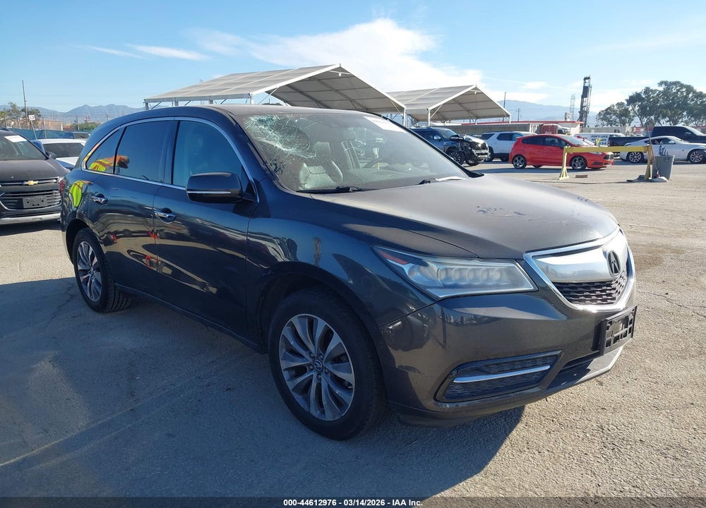 2014 ACURA MDX TECHNOLOGY PACKAGE VIN: 5FRYD3H40EB005027