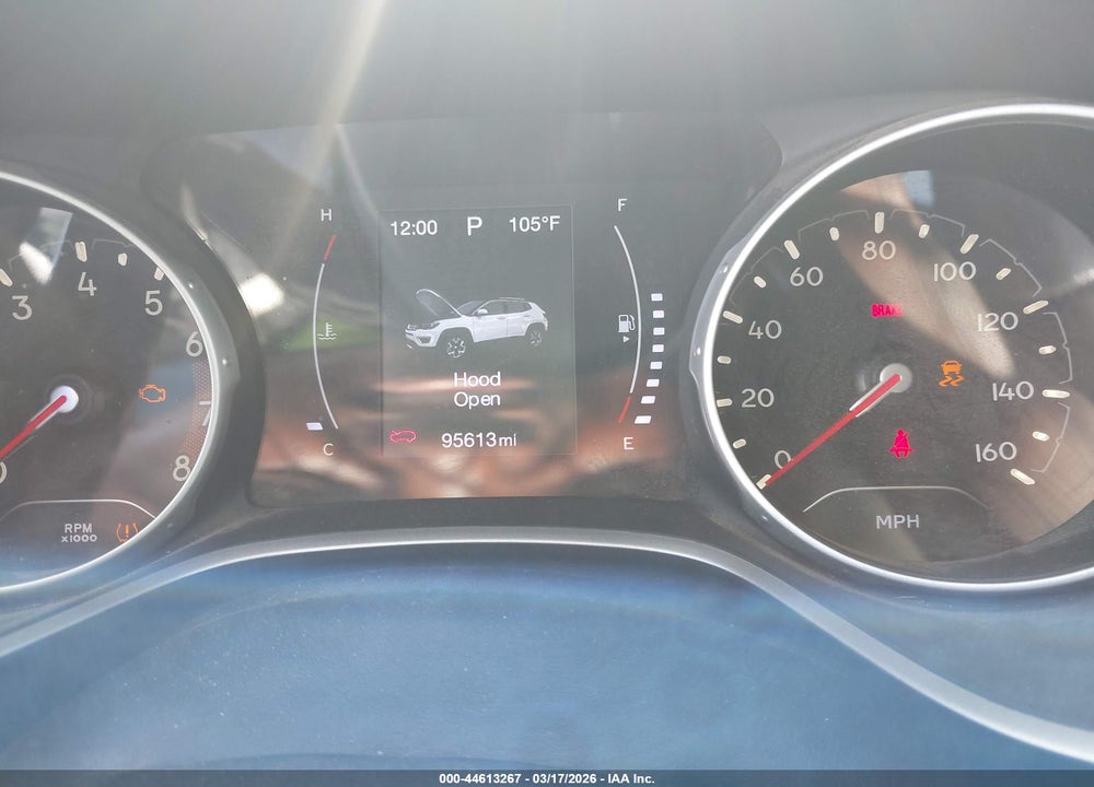 2019 JEEP COMPASS ALTITUDE FWD VIN: 3C4NJCBB6KT832600
