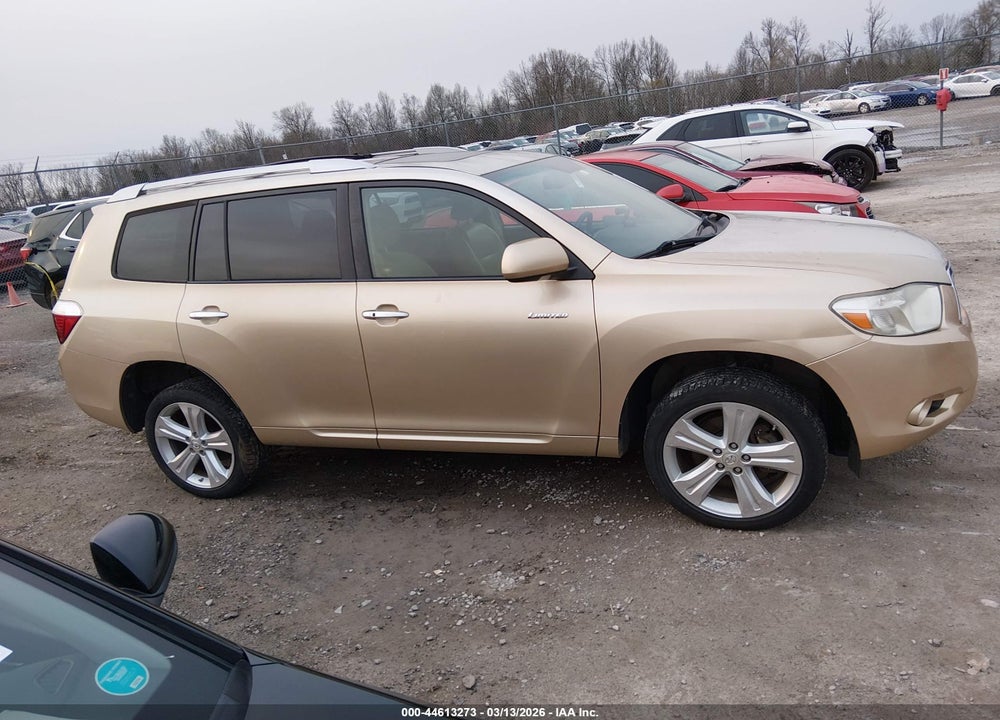 2008 TOYOTA HIGHLANDER LIMITED VIN: JTEES42A882039816