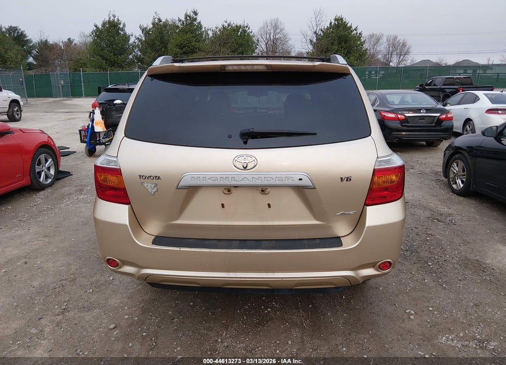2008 TOYOTA HIGHLANDER LIMITED VIN: JTEES42A882039816