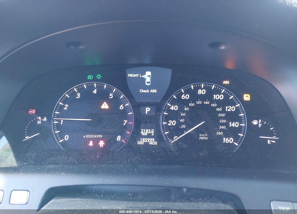 2012 LEXUS LS 460 VIN: JTHBL5EF7C5108552