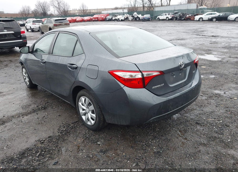 2016 TOYOTA COROLLA LE VIN: 2T1BURHE7GC605151