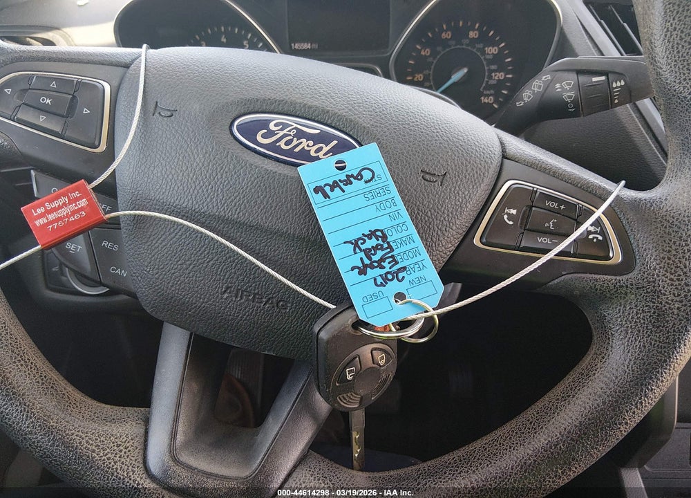 2017 FORD ESCAPE S VIN: 1FMCU0F75HUC76020