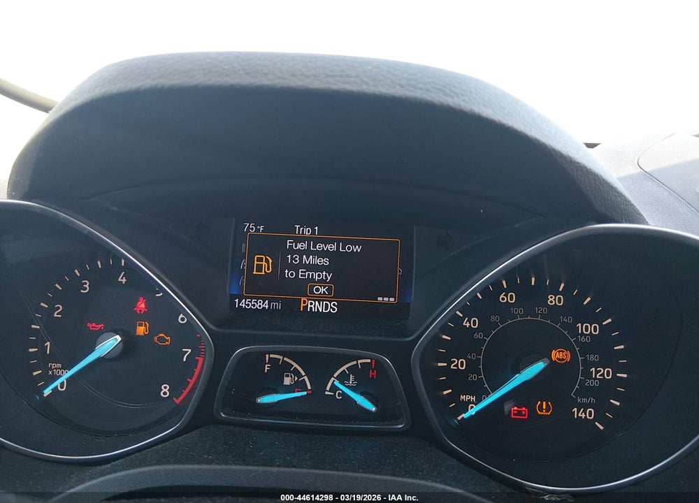 2017 FORD ESCAPE S VIN: 1FMCU0F75HUC76020