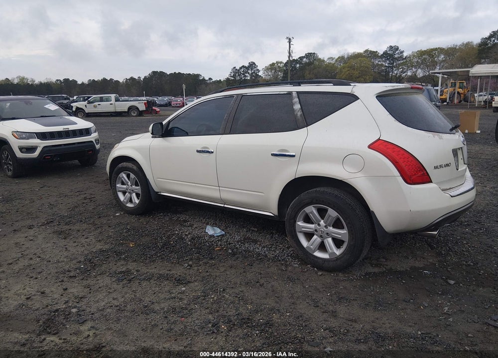 2007 NISSAN MURANO SL VIN: JN8AZ08T67W523348