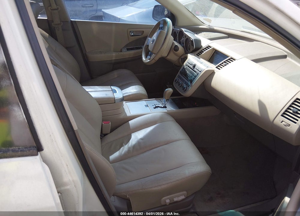 2007 NISSAN MURANO SL VIN: JN8AZ08T67W523348