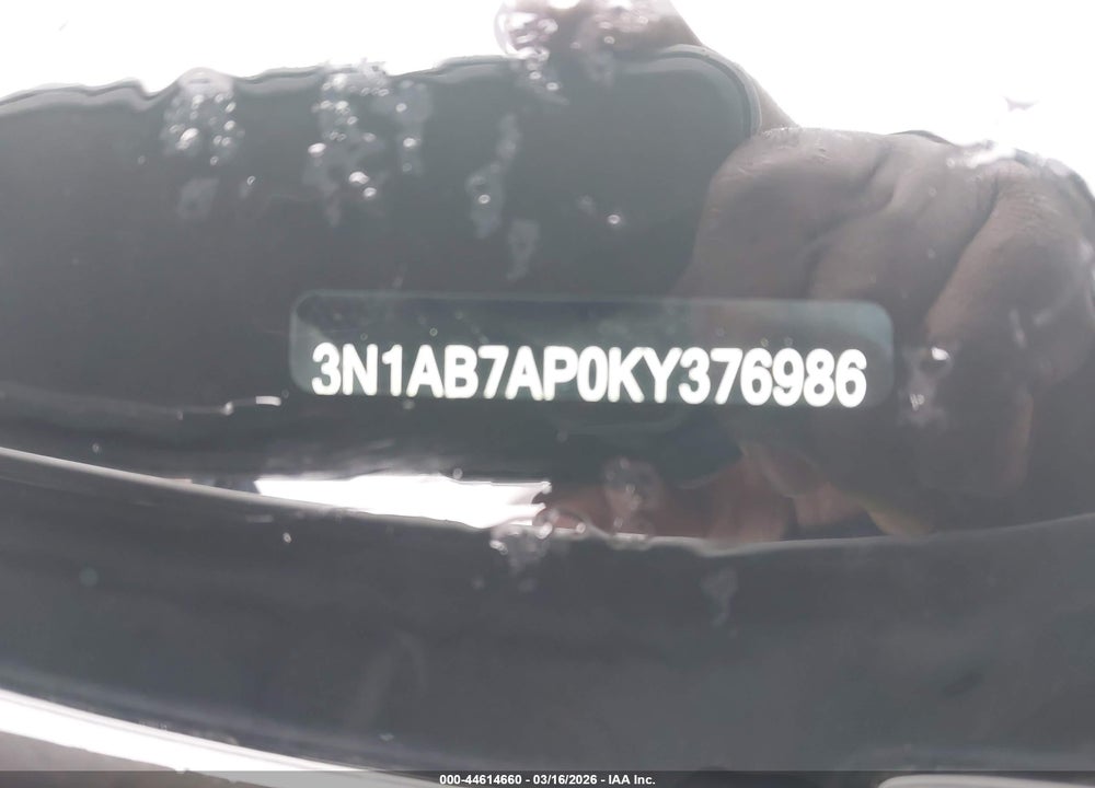 2019 NISSAN SENTRA SV VIN: 3N1AB7AP0KY376986