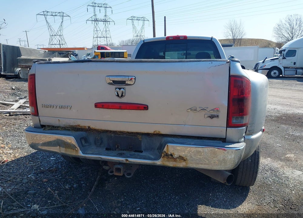 2006 DODGE RAM 3500 LARAMIE VIN: 3D7MX48C76G151916