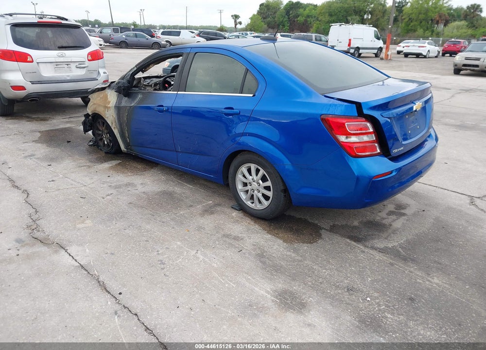 2019 CHEVROLET SONIC LT AUTO VIN: 1G1JD5SB7K4134898