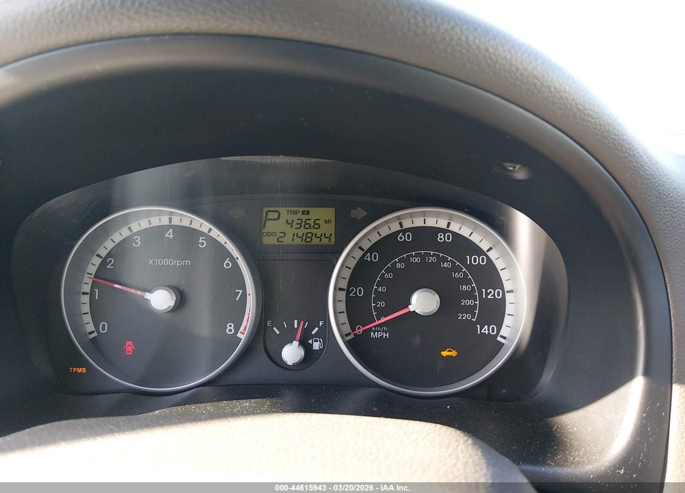 2009 HYUNDAI ACCENT GLS VIN: KMHCN46C49U347002