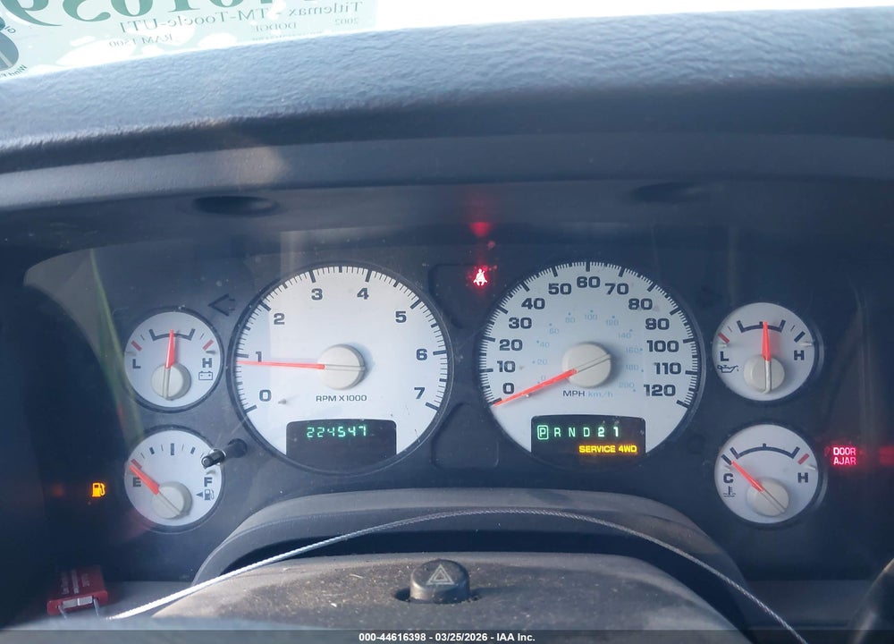 2002 DODGE RAM 1500 ST VIN: 1D7HU18Z52J124705