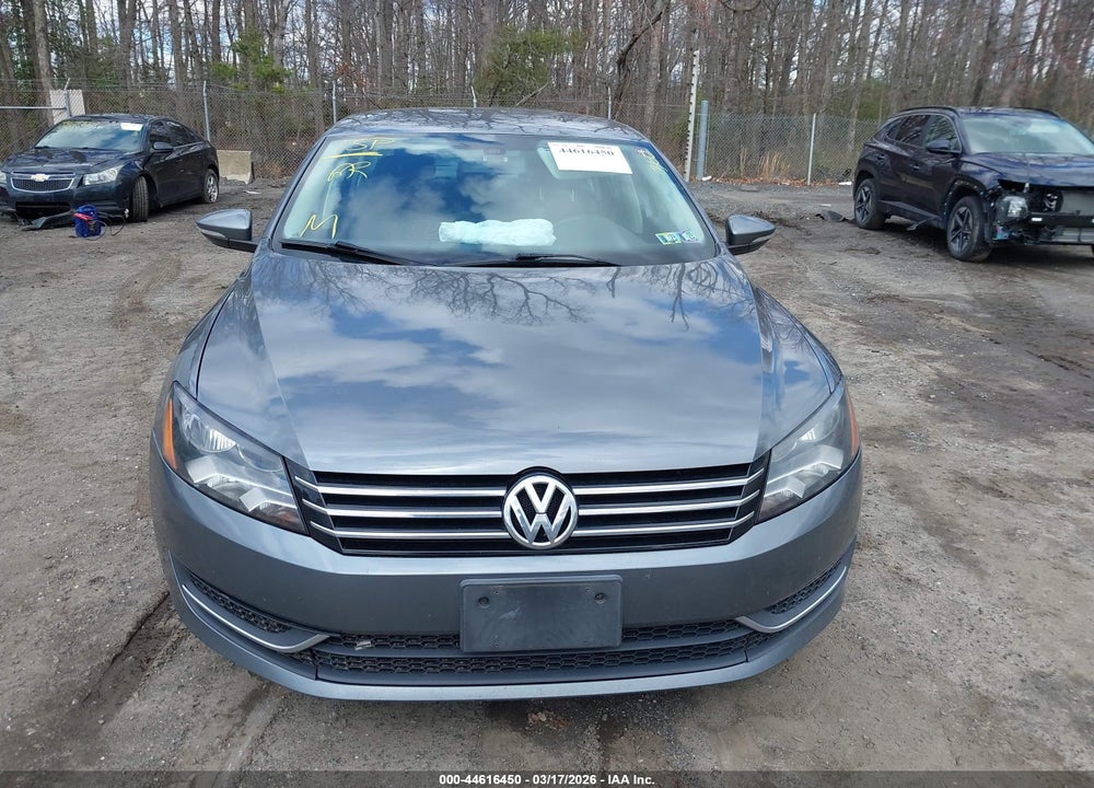 2012 VOLKSWAGEN PASSAT 2.5L S VIN: 1VWAP7A39CC048789