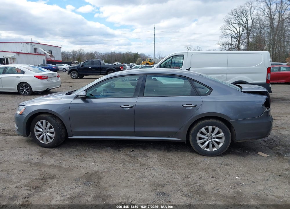 2012 VOLKSWAGEN PASSAT 2.5L S VIN: 1VWAP7A39CC048789
