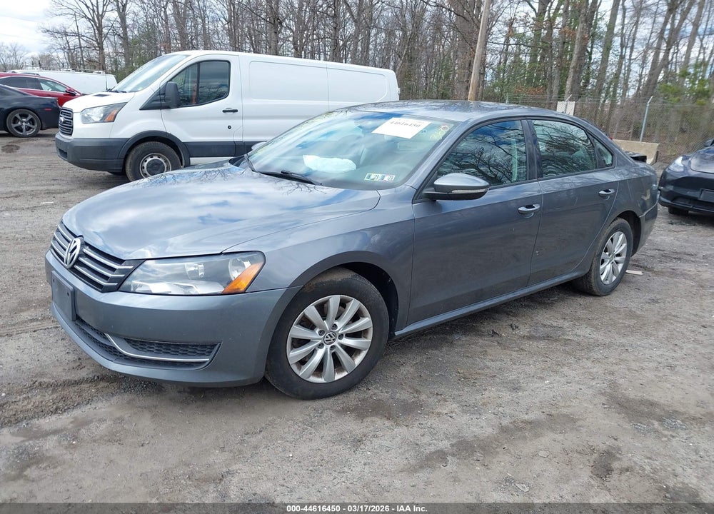 2012 VOLKSWAGEN PASSAT 2.5L S VIN: 1VWAP7A39CC048789