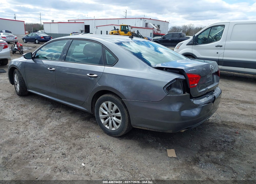 2012 VOLKSWAGEN PASSAT 2.5L S VIN: 1VWAP7A39CC048789