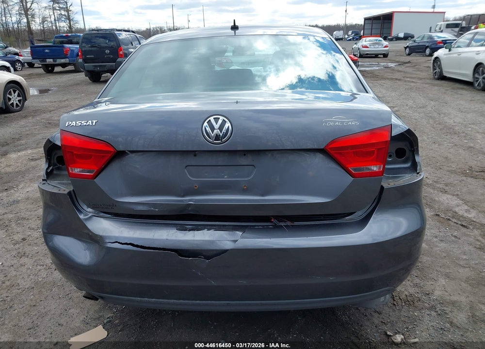 2012 VOLKSWAGEN PASSAT 2.5L S VIN: 1VWAP7A39CC048789