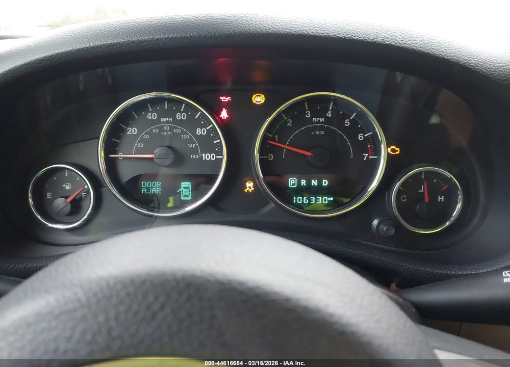 2016 JEEP WRANGLER SAHARA VIN: 1C4AJWBG6GL197098
