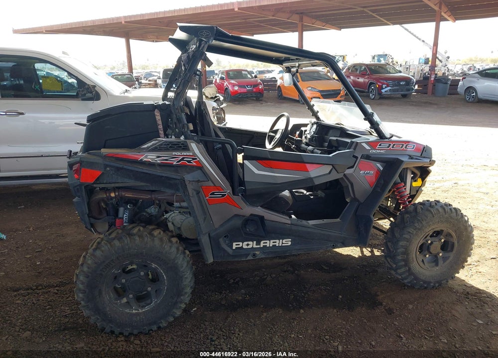 2015 POLARIS RZR S 900 EPS VIN: 3NSVBE87XFF443277