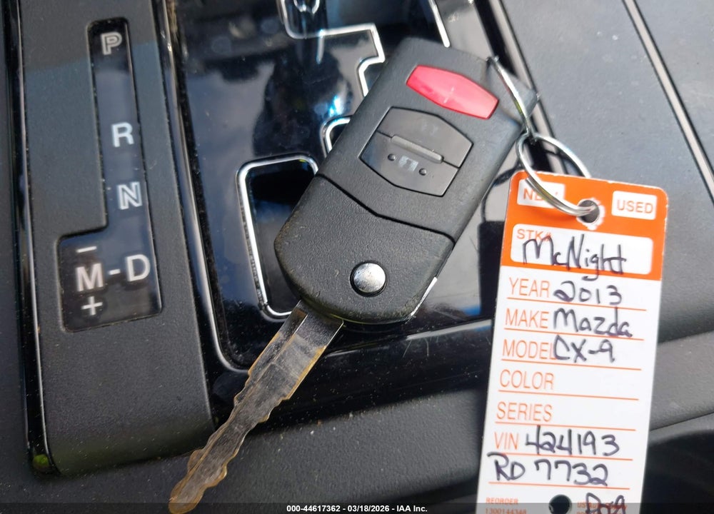 2013 MAZDA CX-9 SPORT VIN: JM3TB2BAXD0424193