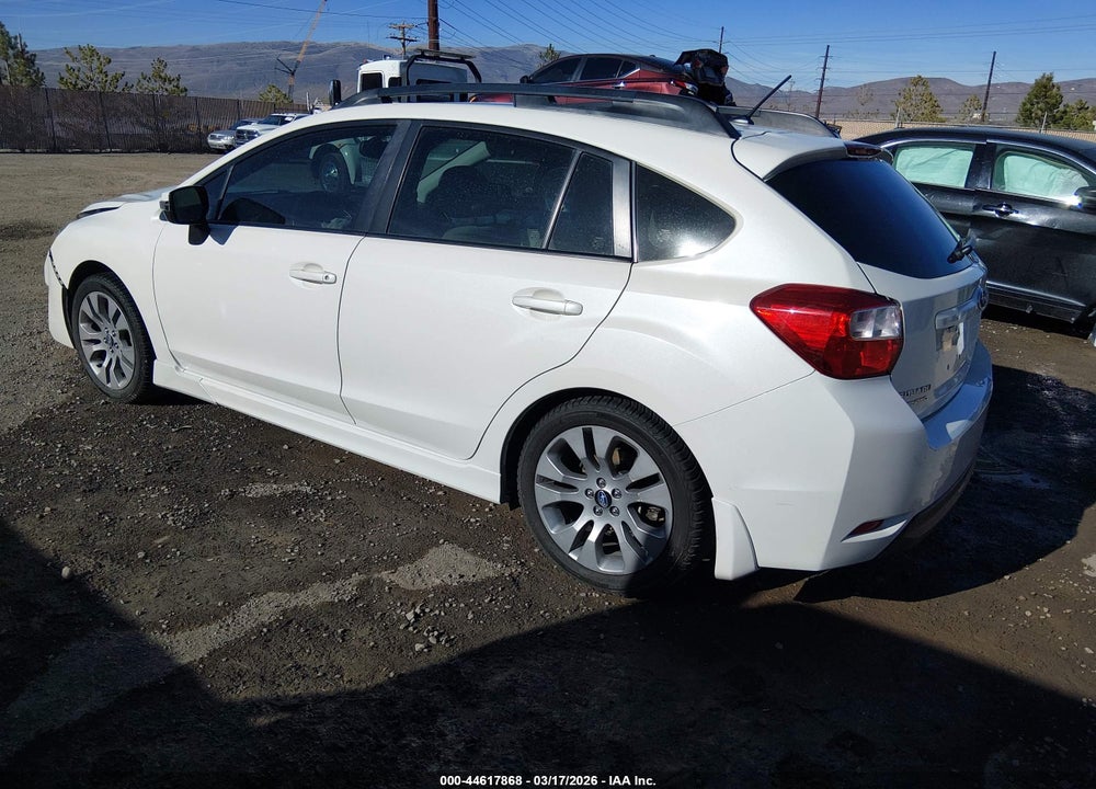 2016 SUBARU IMPREZA SP VIN: JF1GPAP66G8264402