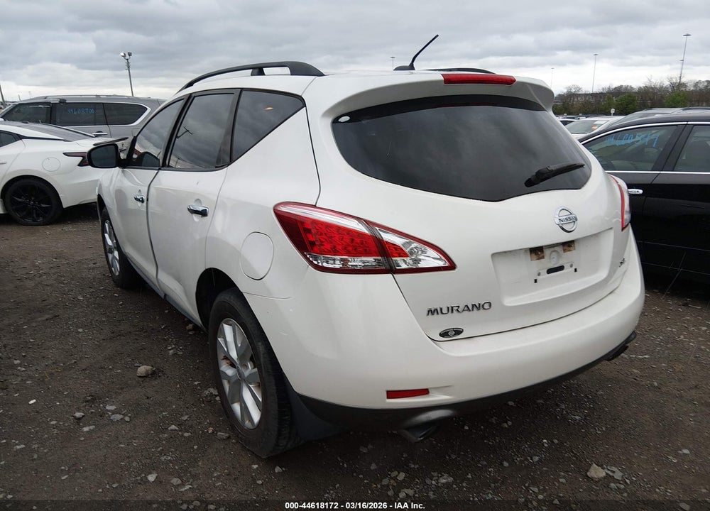 2013 NISSAN MURANO SL VIN: JN8AZ1MU9DW208687