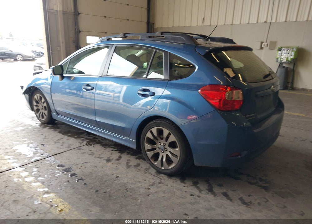 2015 SUBARU IMPREZA 2.0I SPORT PREMIUM VIN: JF1GPAU67F8312170