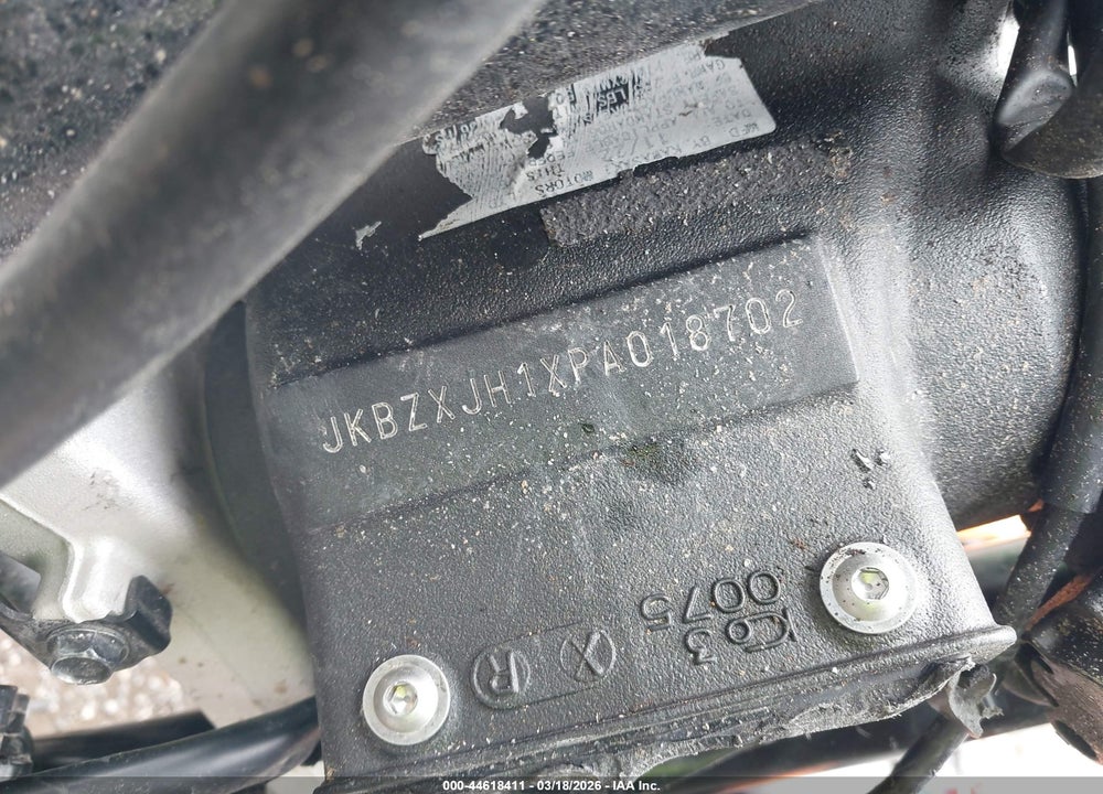 2023 KAWASAKI ZX636 K VIN: JKBZXJH1XPA018702
