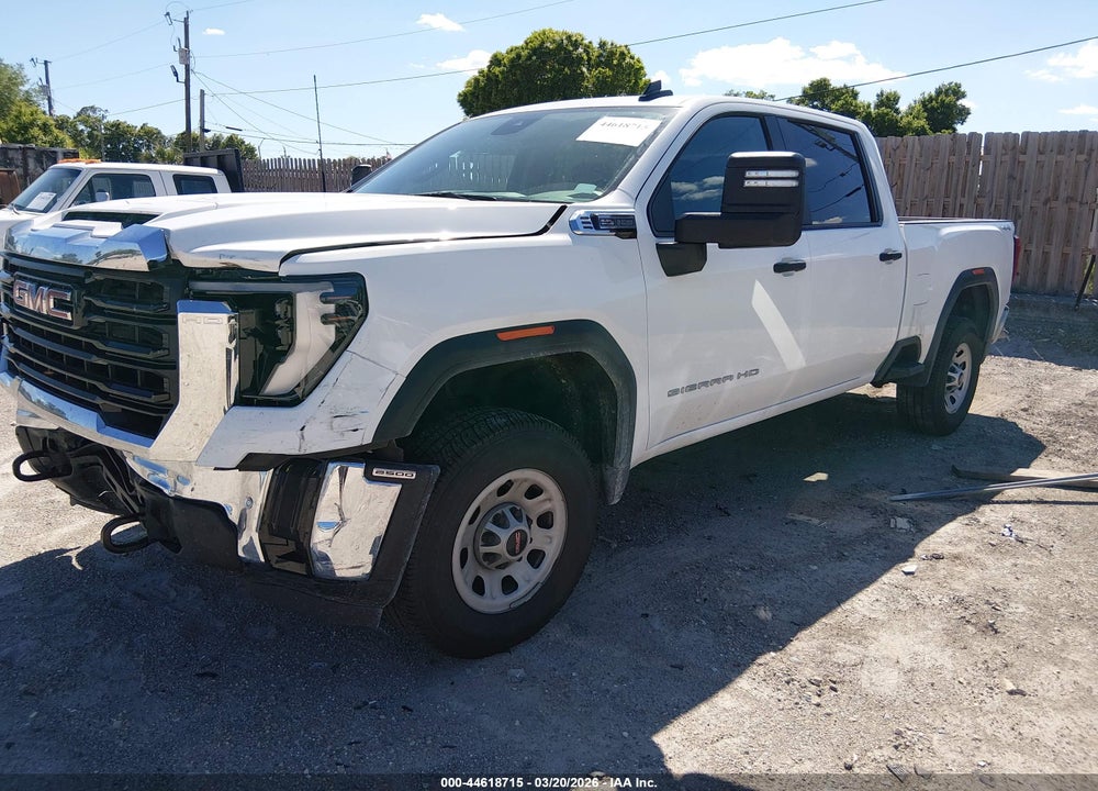 2025 GMC SIERRA 2500HD 4WD  STANDARD BED PRO VIN: 1GT4ULE75SF155320