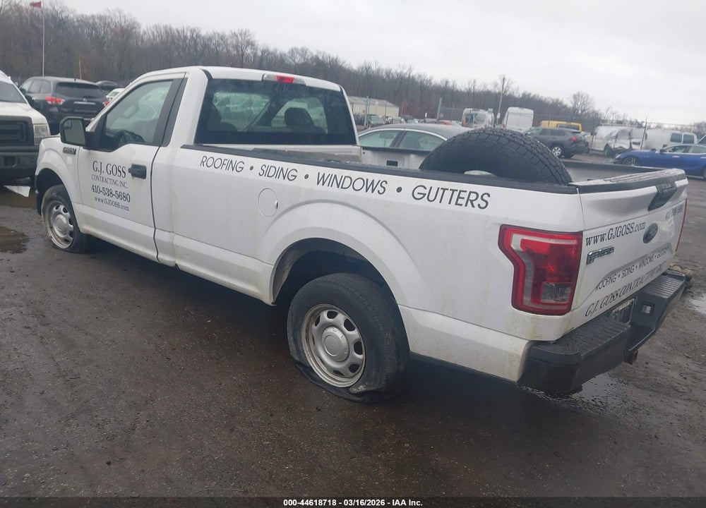 2016 FORD F-150 XL VIN: 1FTMF1C80GKD13846