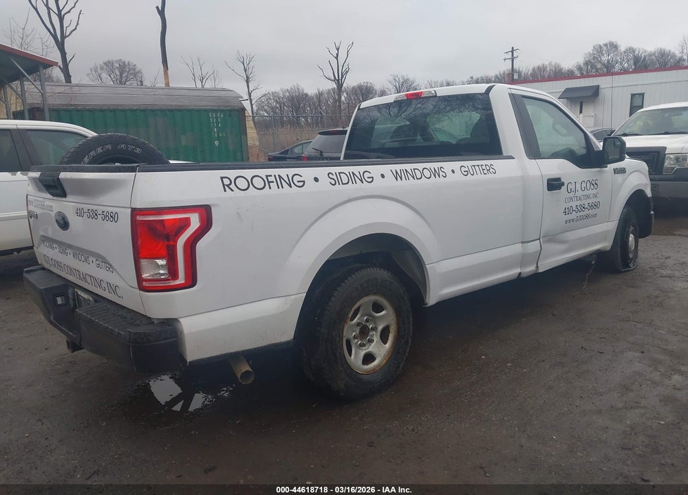 2016 FORD F-150 XL VIN: 1FTMF1C80GKD13846
