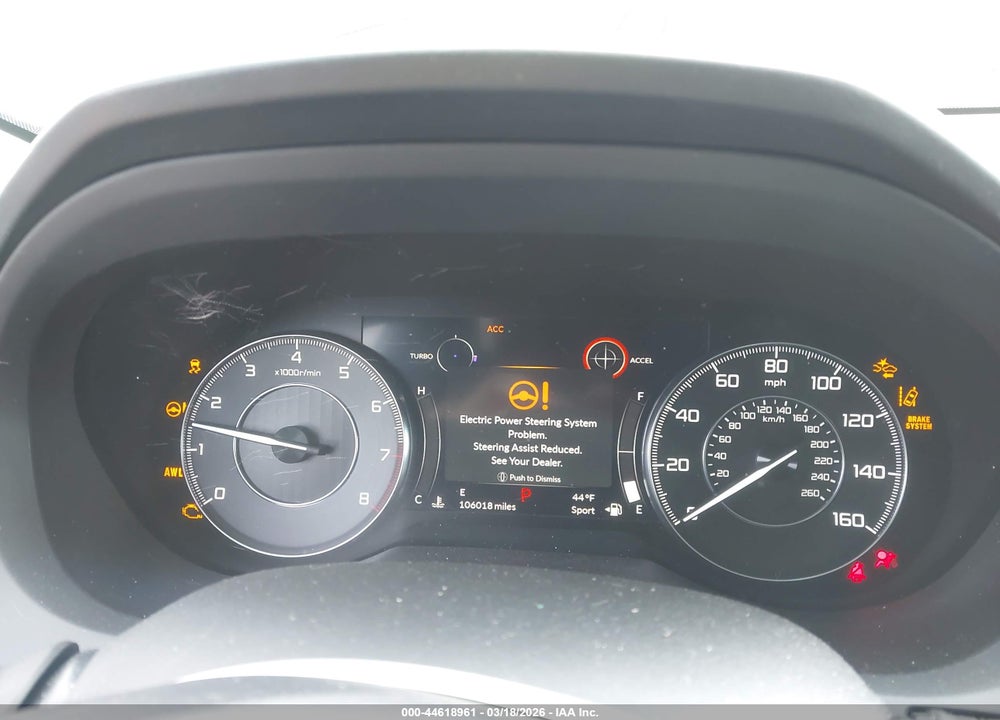 2019 ACURA RDX STANDARD VIN: 5J8TC2H30KL031444