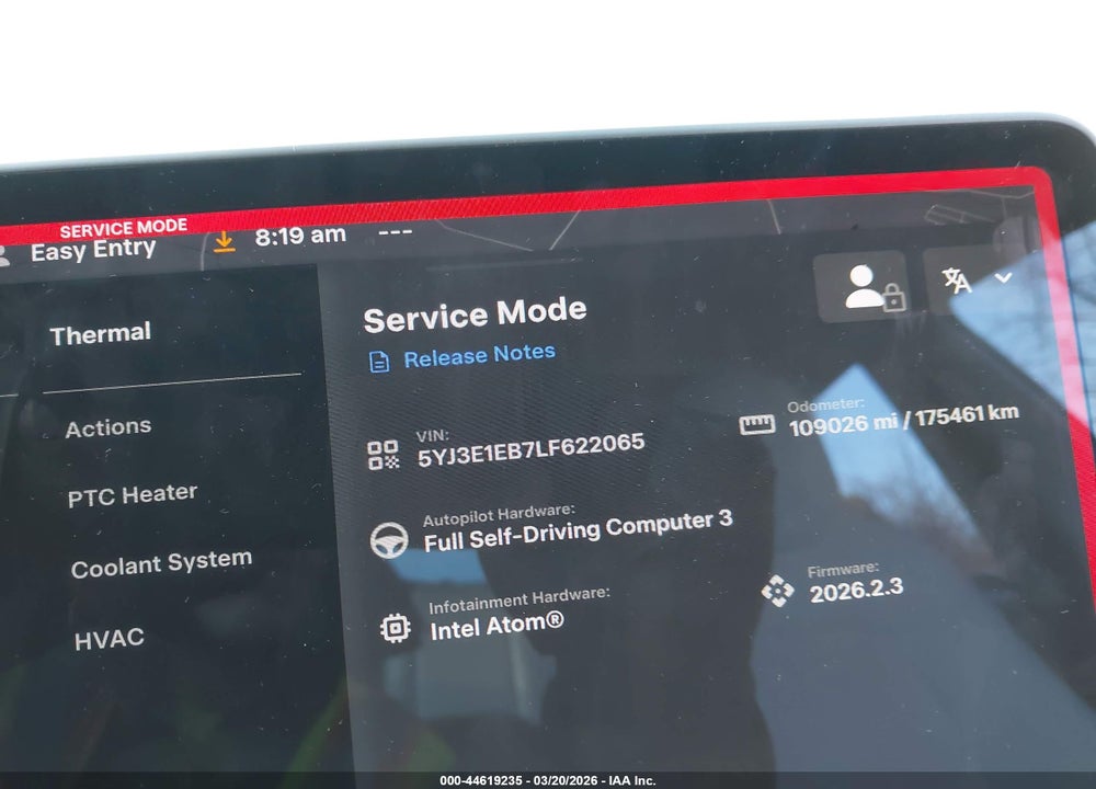 2020 TESLA MODEL 3 LONG RANGE DUAL MOTOR ALL-WHEEL DRIVE VIN: 5YJ3E1EB7LF622065