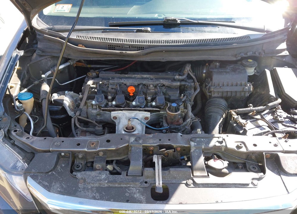 2012 HONDA CIVIC LX VIN: 19XFB2F53CE042998