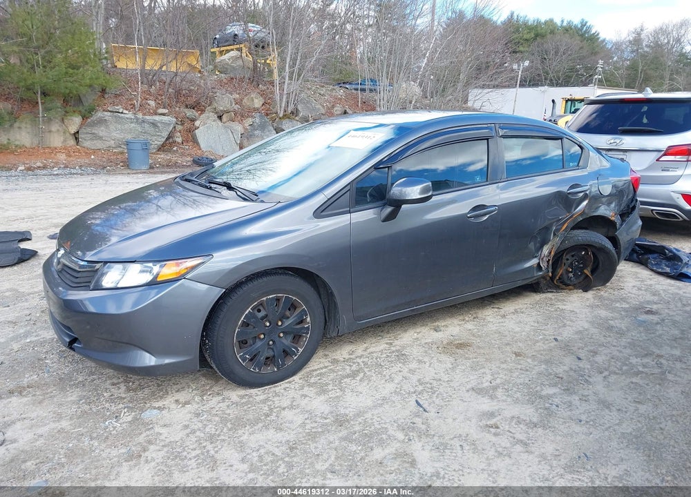 2012 HONDA CIVIC LX VIN: 19XFB2F53CE042998